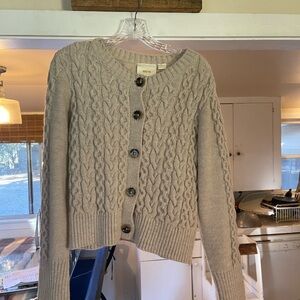 Anthropologie Cream Cardigan
